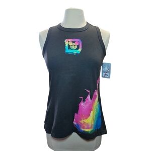 NWT Disney Cinderella Castle Tie Dye Splash Tank Top Shirt Size XS